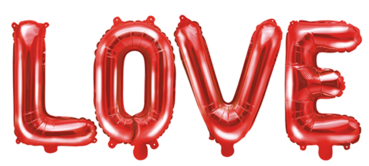 XXL Folienballon - LOVE Buchstaben, rot - 140cm x 35cm